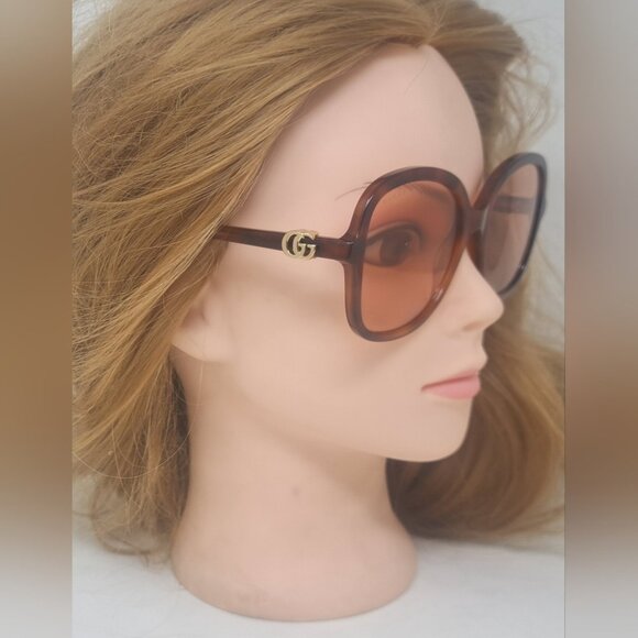 NWT Gucci Women\'s Sunglasses Havana Pink Butterfly GG 1178S 004 56-20-145 main image 11